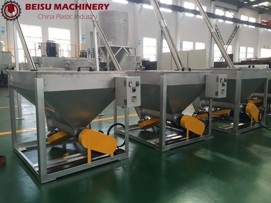 2.2KW Plastic Auxiliary Machine Single Screw Conveyor Loader For Powder And Granules
